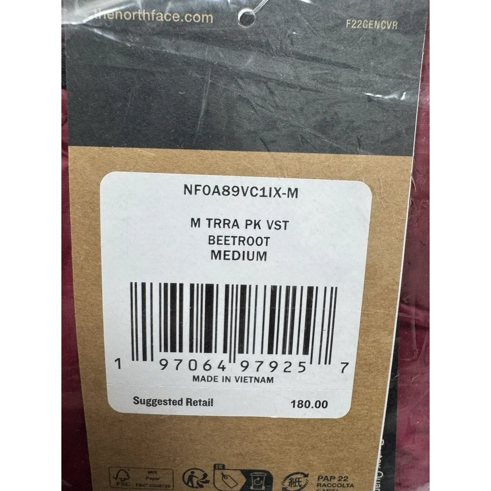 The North Face Terra Peak Vest LNF0A89VC1IX Men's Size M